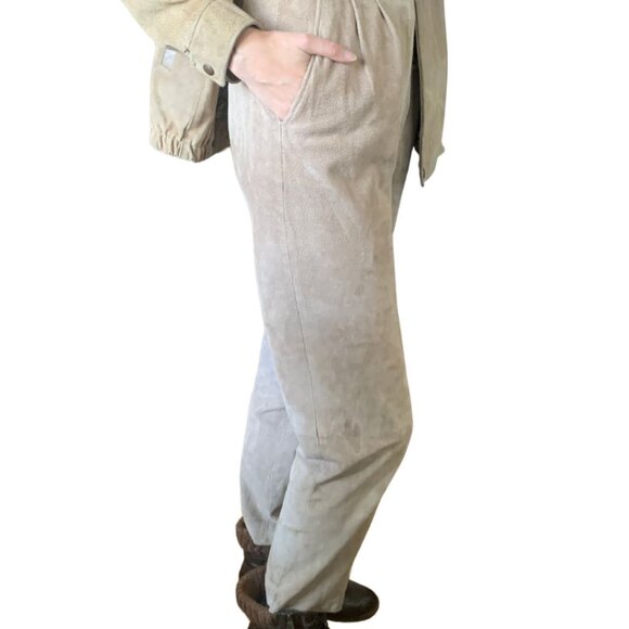 100% Genuine Leather /  Suede  set, pants and jacket - Picture 2 of 8